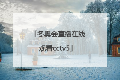 「冬奥会直播在线观看cctv5」冬奥会直播在线观看2022回放