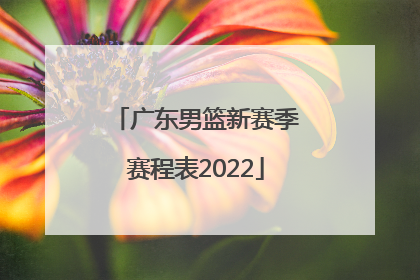 「广东男篮新赛季赛程表2022」广东男篮最新赛程表