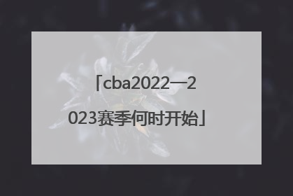 cba2022一2023赛季何时开始